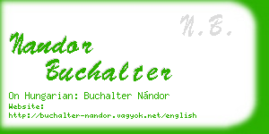nandor buchalter business card