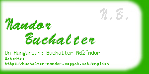 nandor buchalter business card